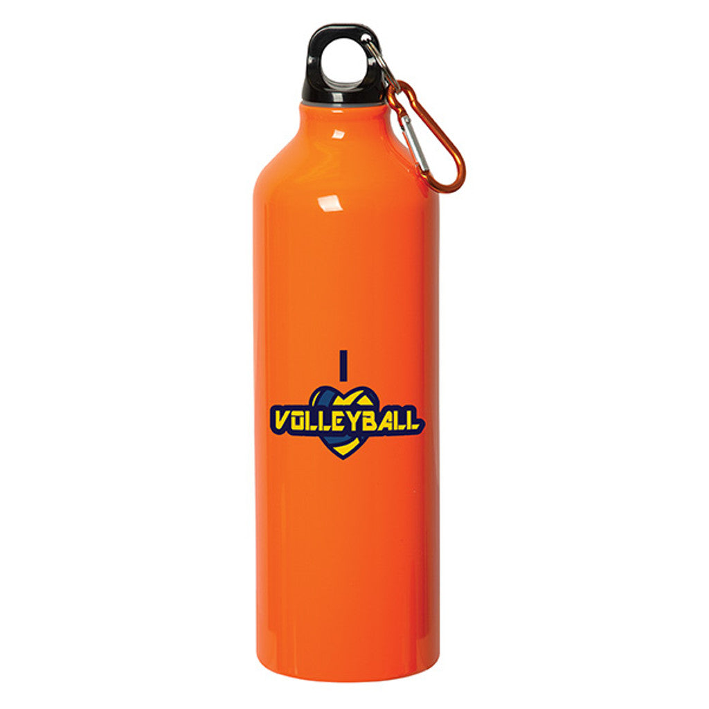 750 Ml Aluminum Water Bottle With Carabiner