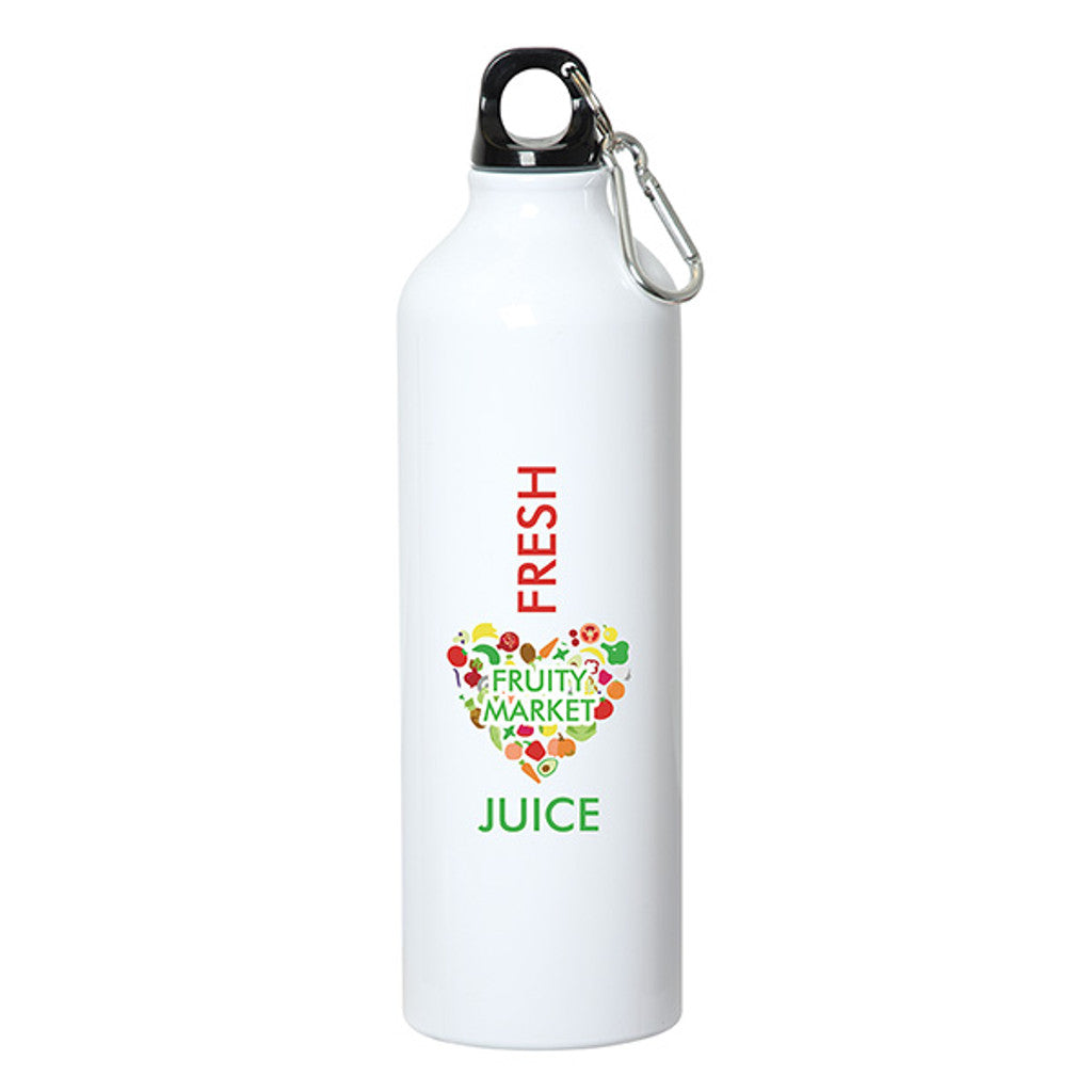 750 Ml Aluminum Water Bottle With Carabiner