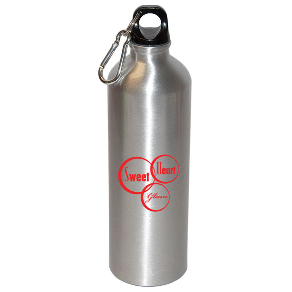 750 Ml Aluminum Water Bottle With Carabiner