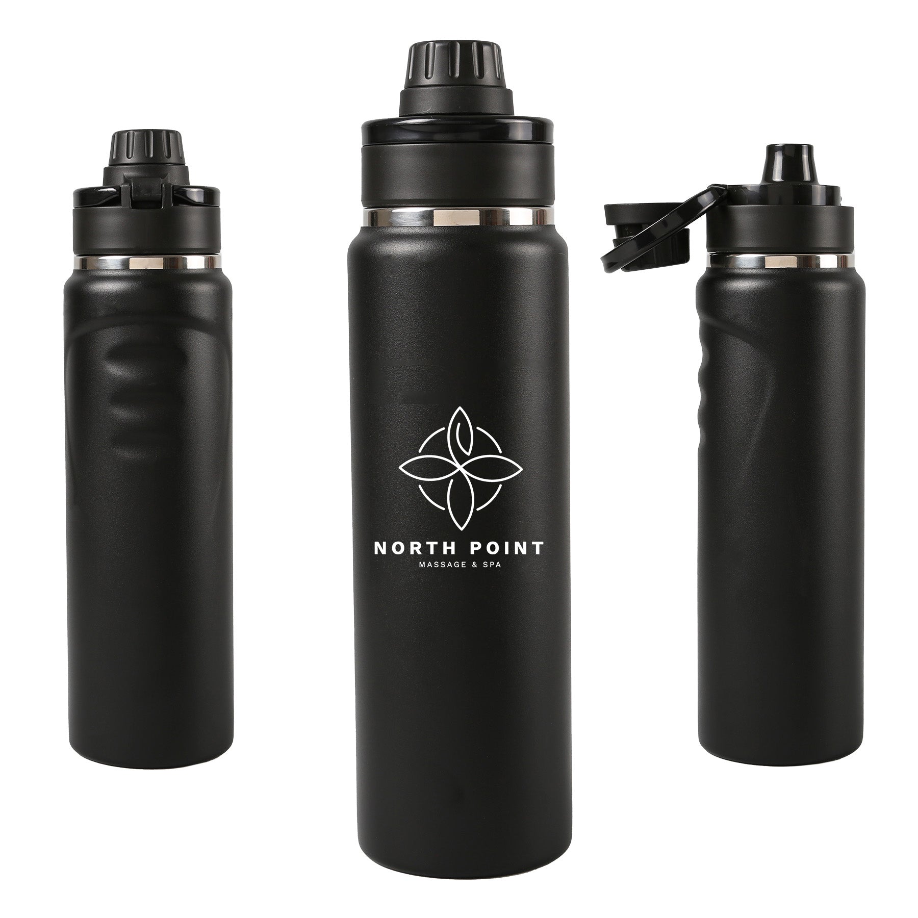 Black Summit Stainless Steel Water Bottle