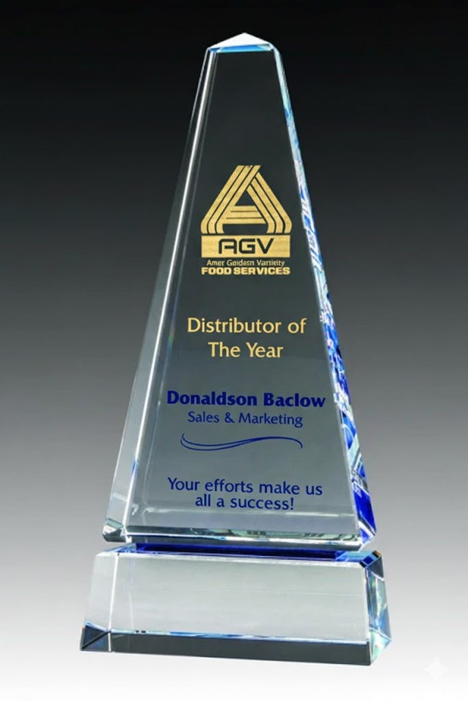 Optic Crystal Cobalt Award