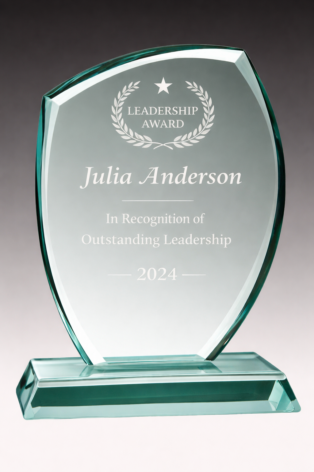 Jade Glass Peaked Corner