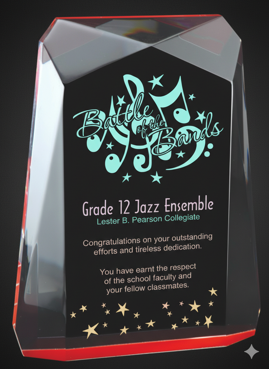 Red Acrylic Traverse Awards