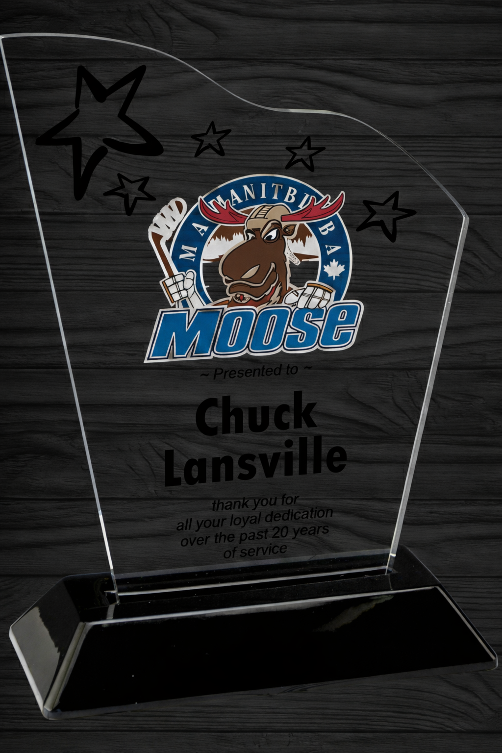 6¾" Clear Snap In Wave