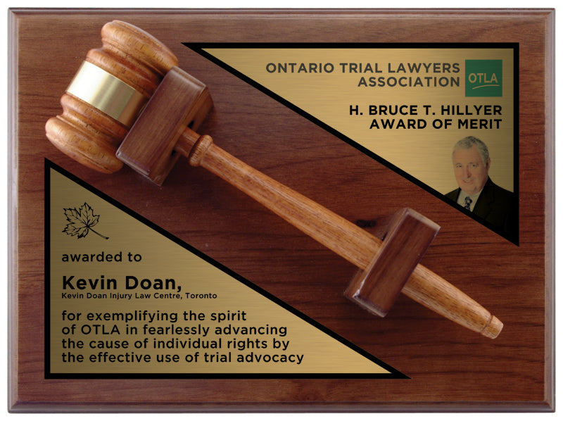 The Walnut Finish Gavel Plaque