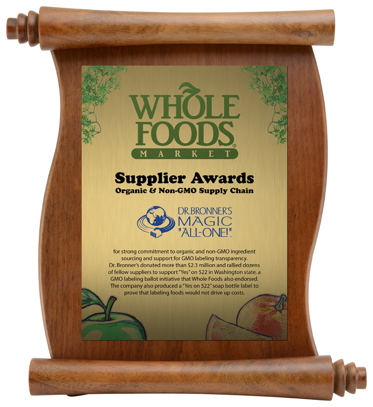 The Walnut Finish Scroll Plaque
