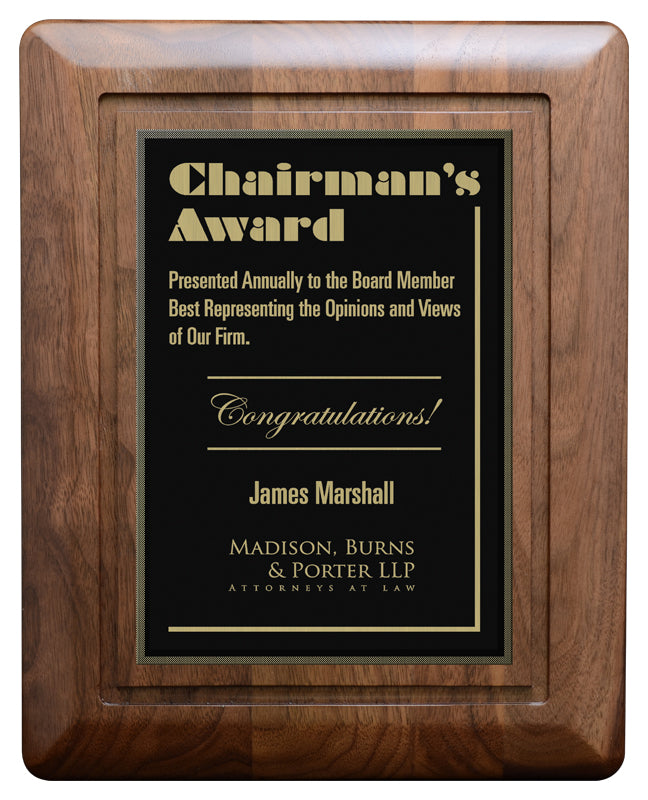 Round Edge Bevel Plaque