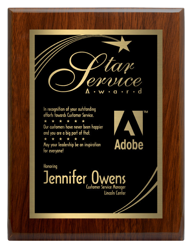 Piano Finish with a Plate