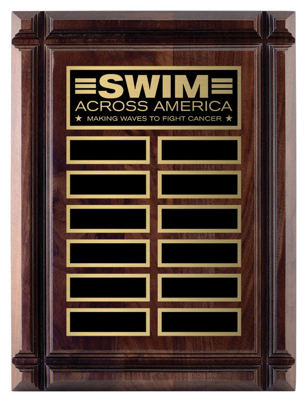 Walnut Deep Groove Bevel Annual Plaque Awards4u