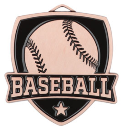 SCULPTURED VARSITY BASEBALL MEDAL