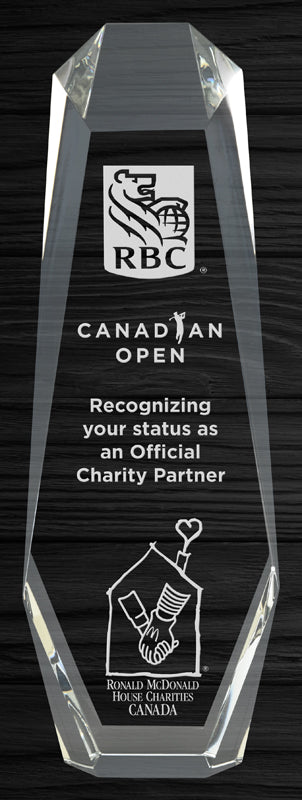 Buy Optic Crystal Athens Award | Elegant Custom Golf Trophy Canada