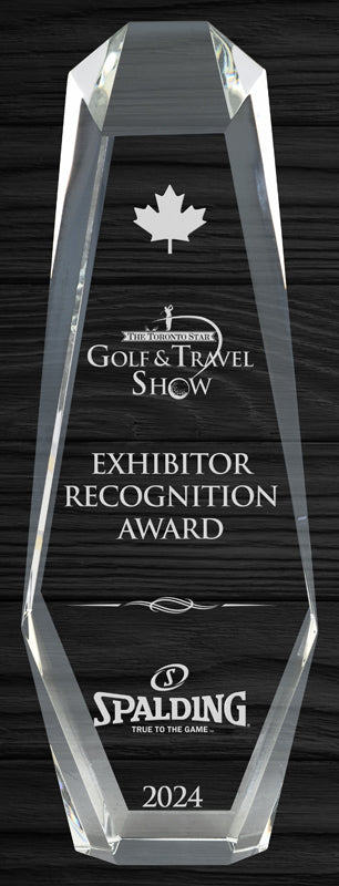Optic Crystal Athens Award | Elegant Custom Golf Trophy Canada