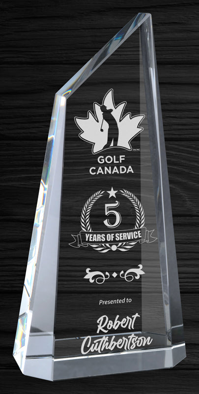 Optic Crystal Paramount Award - Symbol Of Achievement