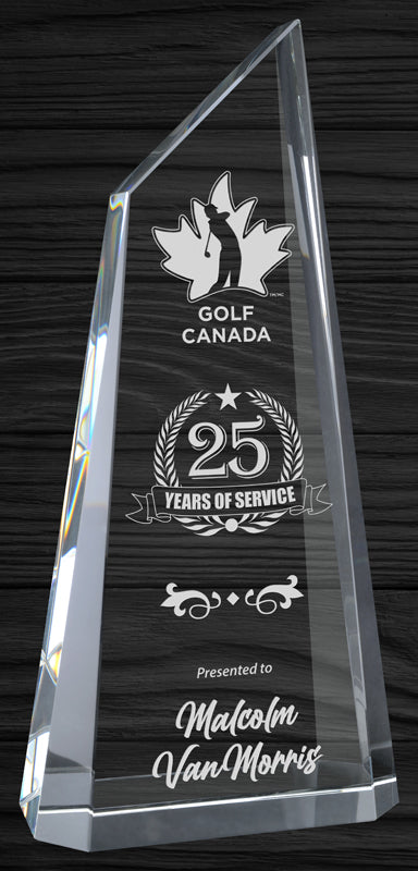 Optic Crystal Paramount Award - Symbol Of Achievement