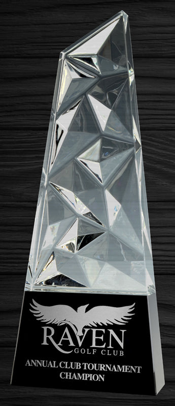 Optic Crystal Zenith Award - Symbol Of Triumph & Excellence