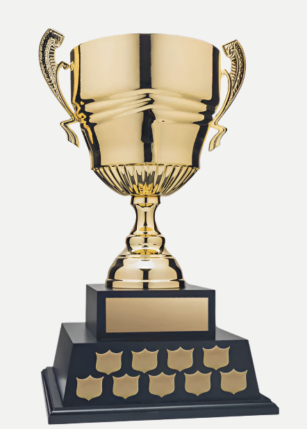 22″ Annual Cup, Gold on Black Base