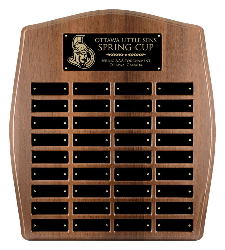 Honour Annual Plaque with Header Plate & Nameplates