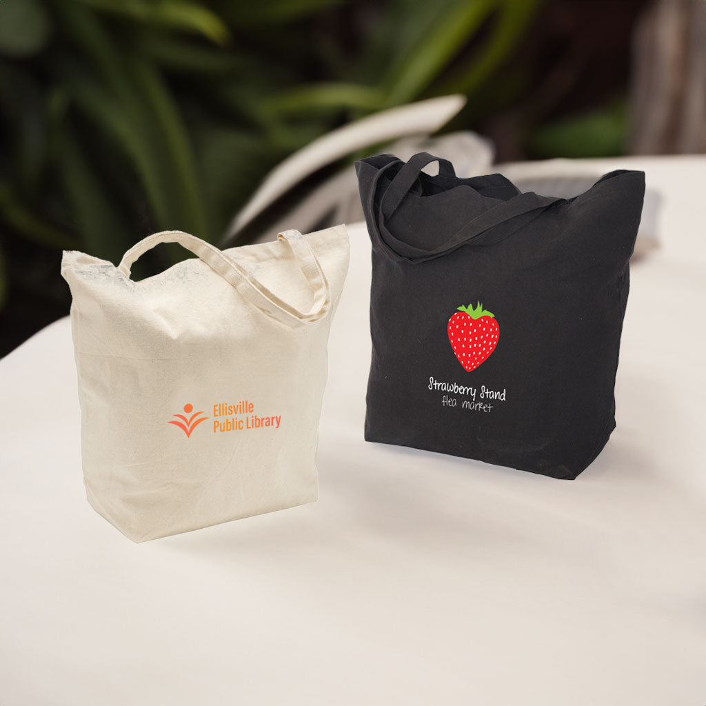 12 oz. Cotton Canvas Tote Bag | Large Reusable Carryall