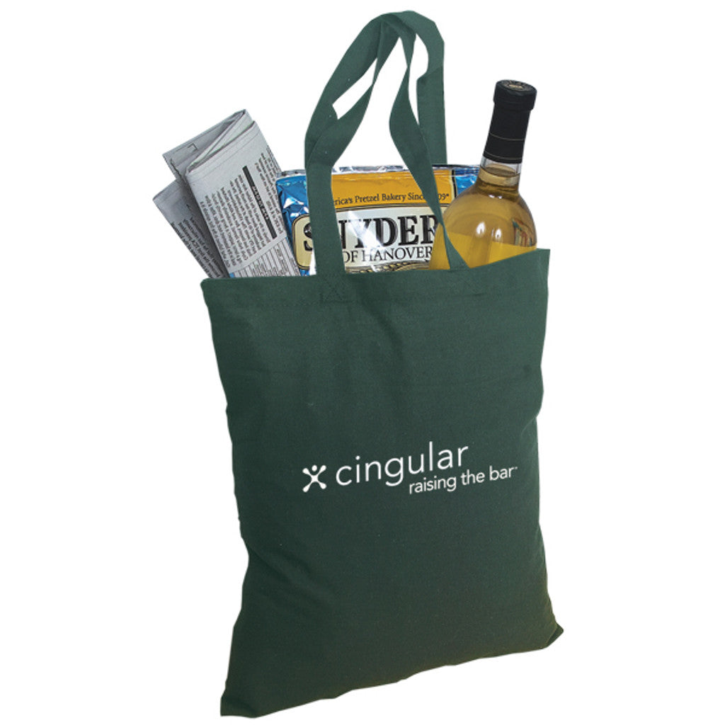 Green Lightweight Cotton Econo Tote Bag