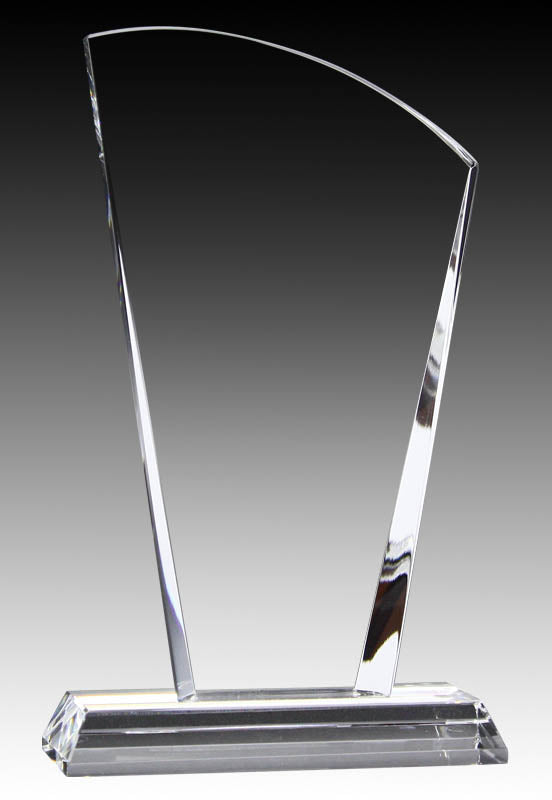 Elegant Crystal Sail with Base