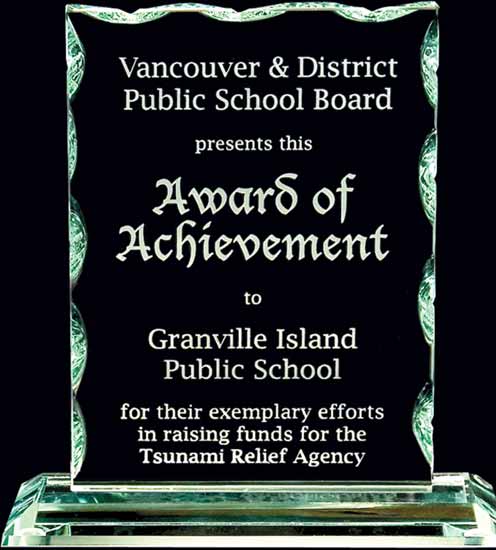 Jade Glass Winchester Award