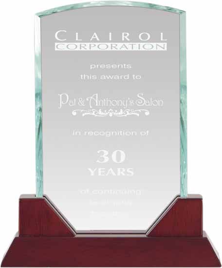 Glass Wellington Piano Finish Award