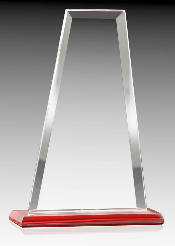 Glass Summit Clear with Red Base