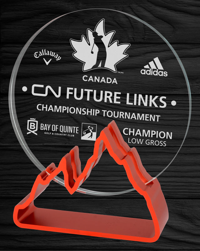 Get Elegant Expedition Glass Award, Red