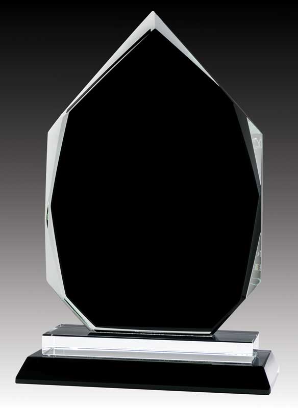 Glass Onyx Arrowhead – Custom Glass Trophy Award