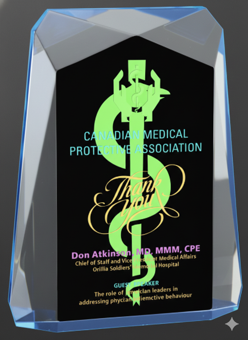 Blue Acrylic Traverse Awards