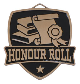 2½” Varsity  Honour Roll Medals