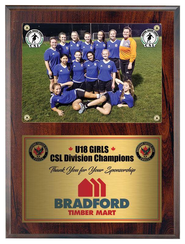 Cherrywood Photo Plaque with Picture
