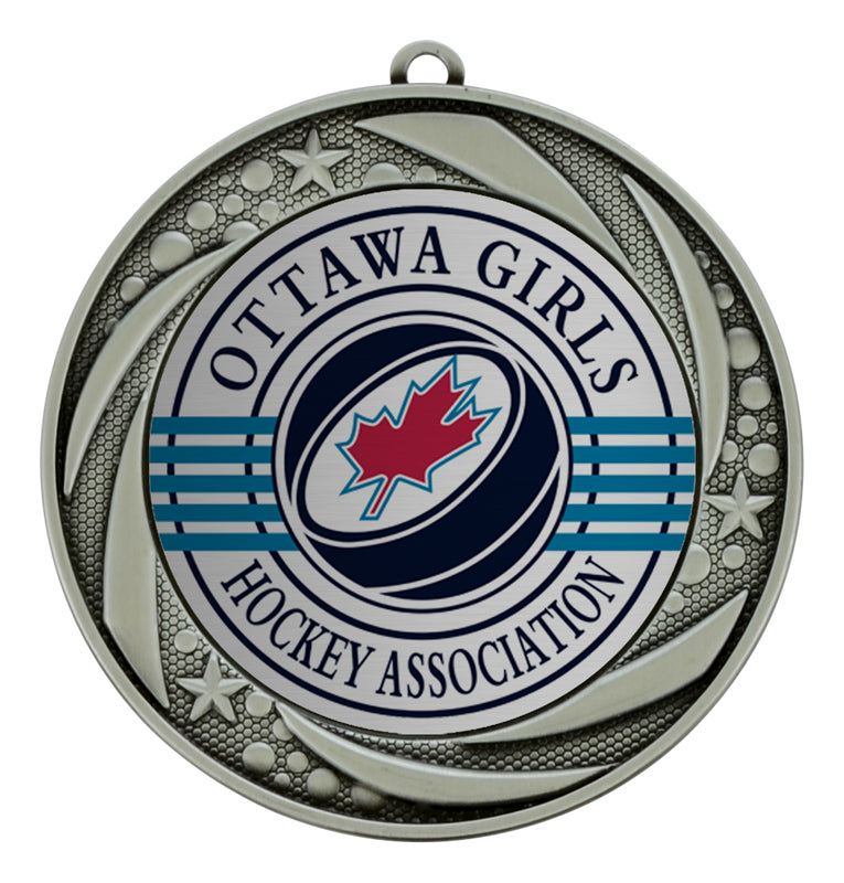 Custom 2.75” Aqua Medal