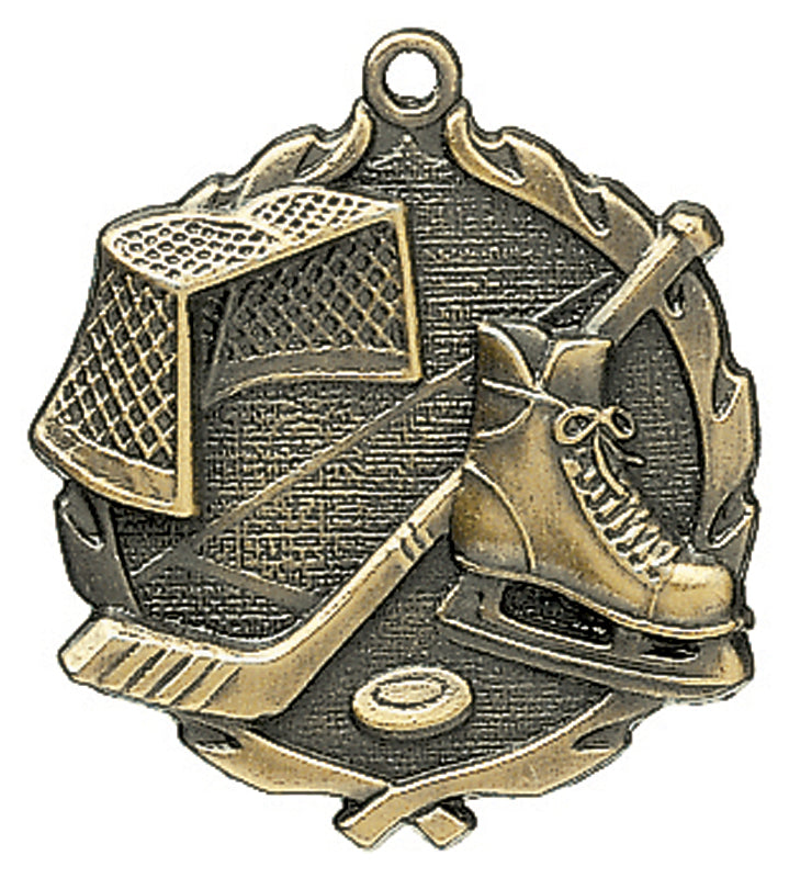 SCULPTURED HOCKEY MEDAL