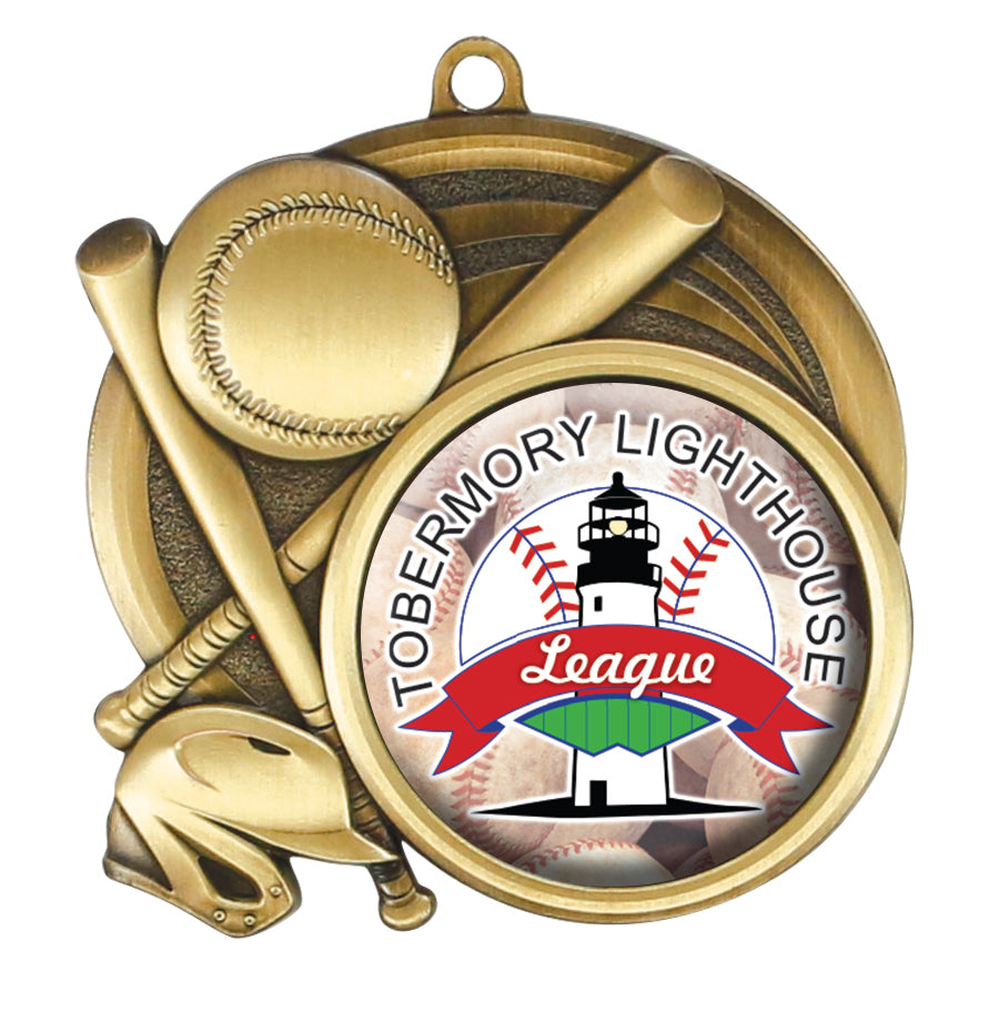 2.5" Custom Baseball Medal