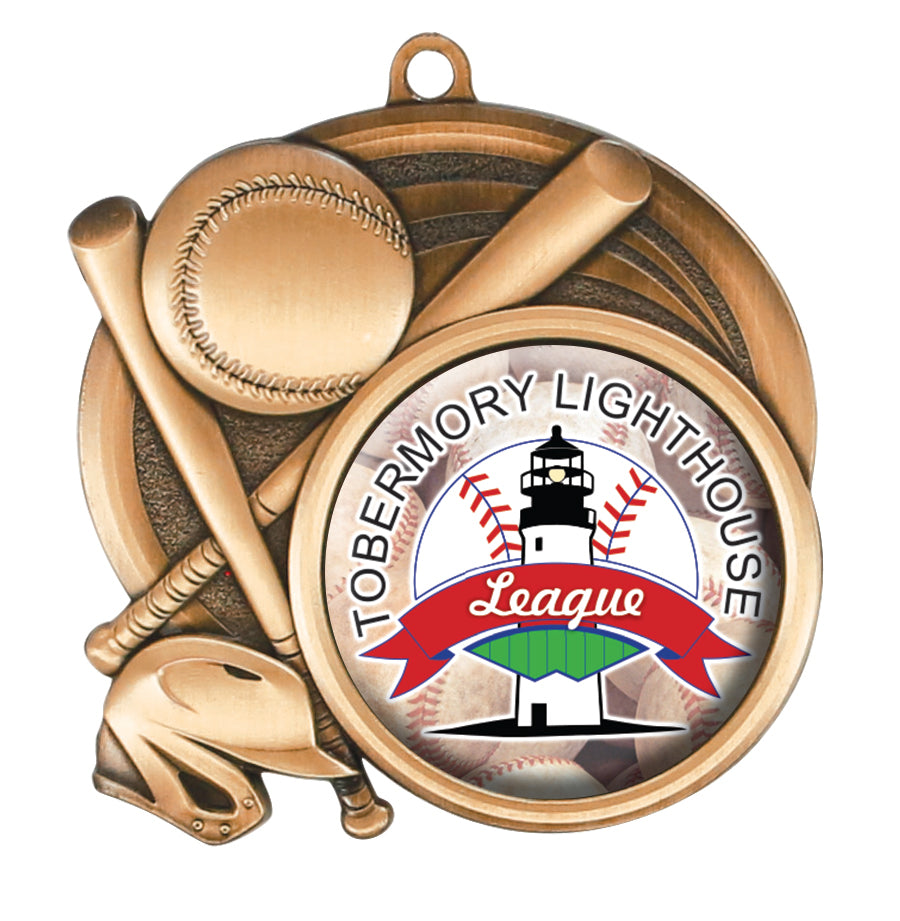 2.5" Custom Baseball Medal