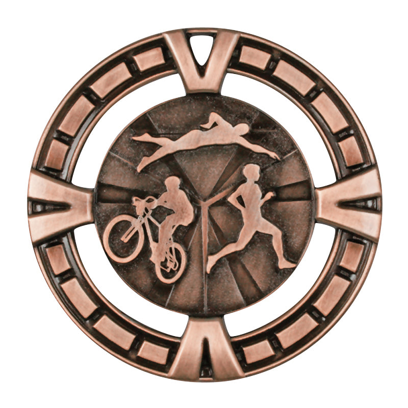 Triathlon Medal Varsity 2.5″