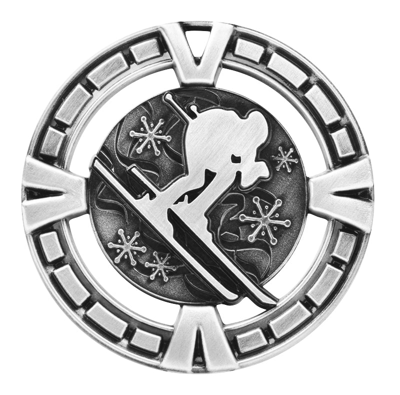 Skiing Medal Varsity Series 2.5″