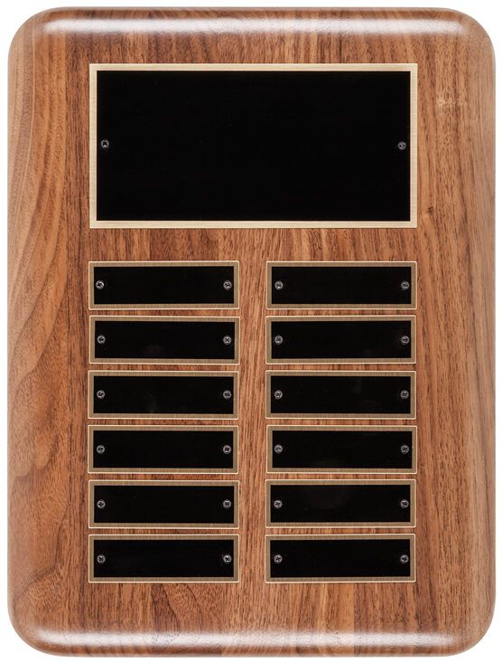 Solid Walnut Perpetual Plaque