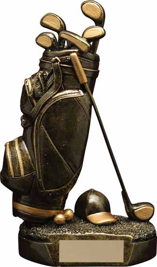 7½" Golf bag Trophy