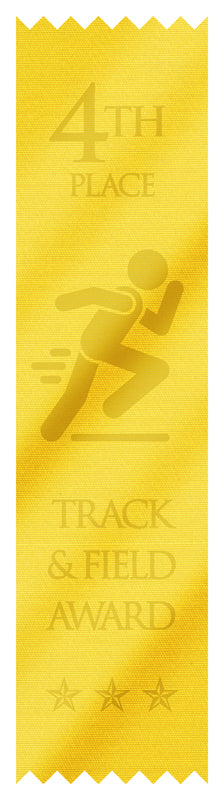 English Track and Field Ribbons 1st to 5th Awards4u