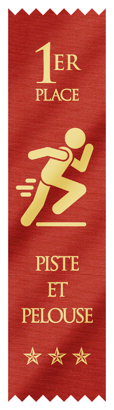 French Track and Field Ribbons 1ER to 3E