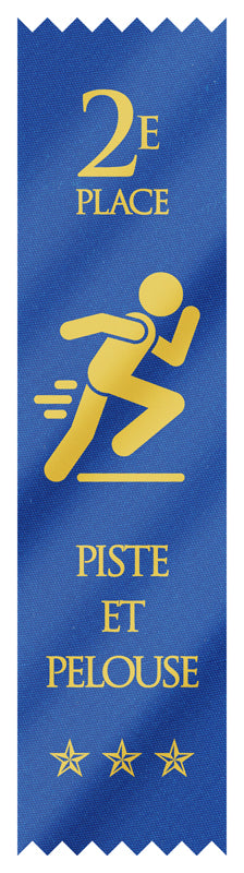 French Track and Field Ribbons 1ER to 3E Awards4u