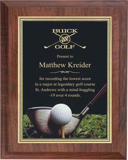 4" x 6" Golf Plaque