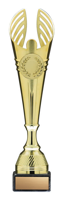 Reflex Cup with 2″ Insert Holder on Black Marble Base, Gold