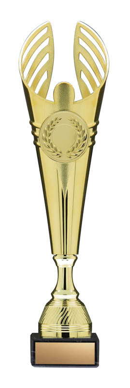 Reflex Cup with 2″ Insert Holder on Black Marble Base, Gold