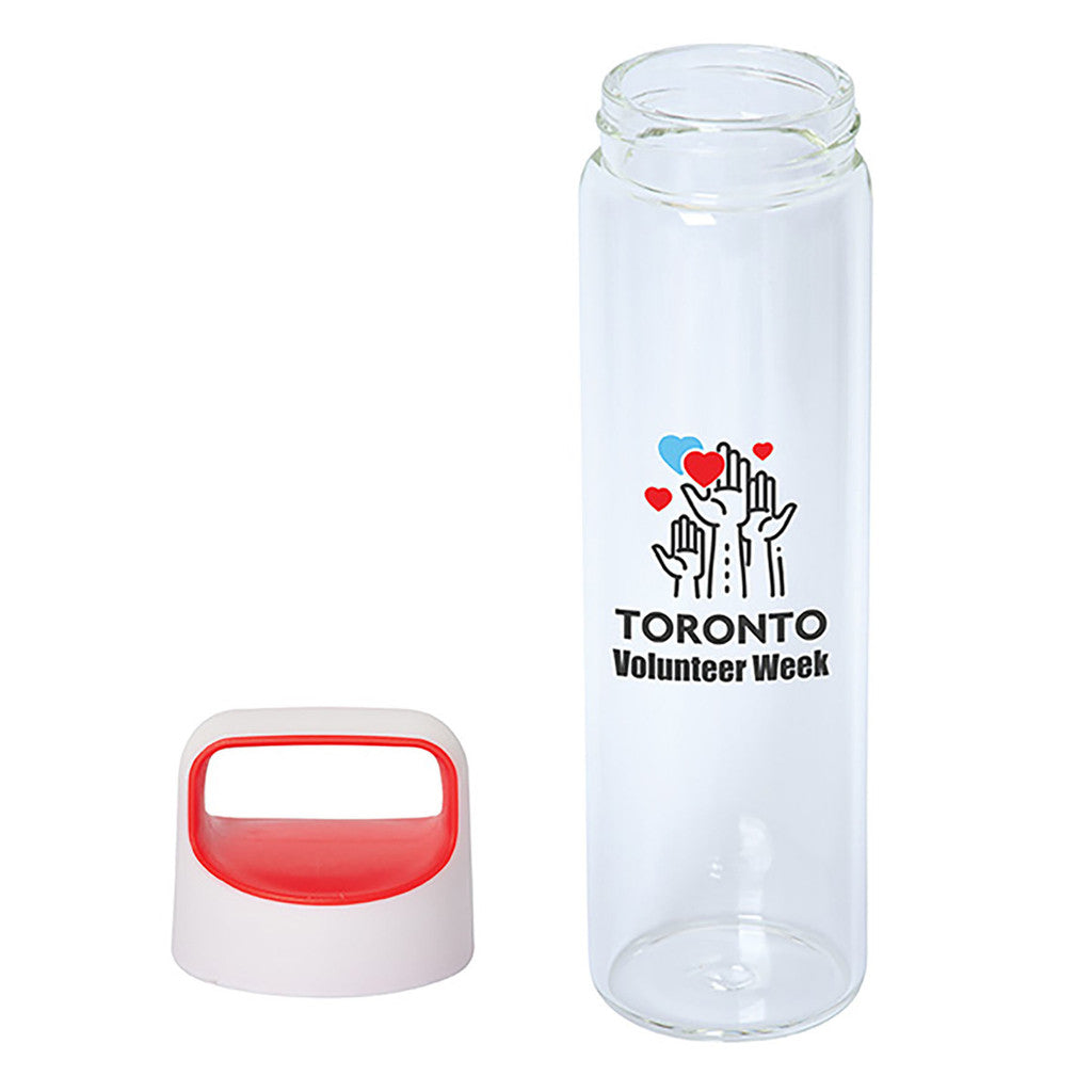 600 ml Personalized Glass Water Bottle