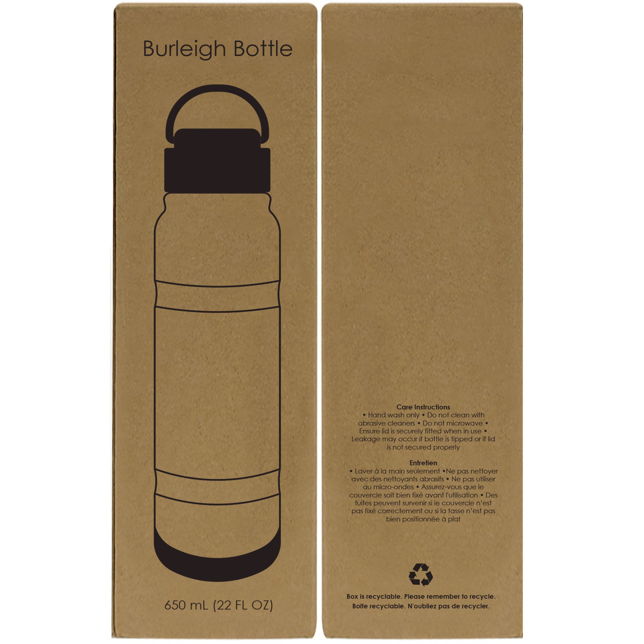 Burleigh 650 ml Stainless Steel Water Bottle