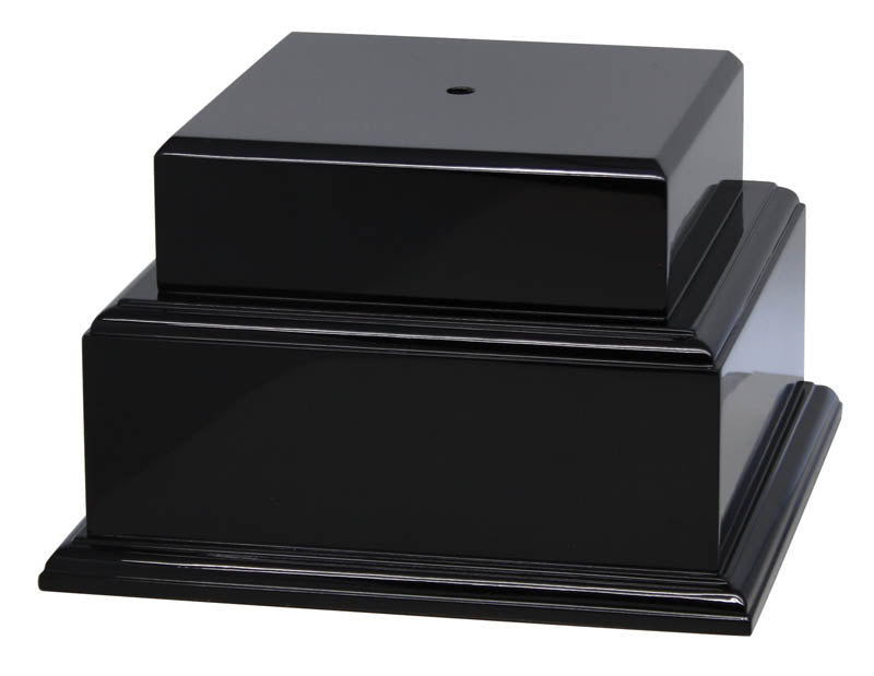 Base 2-Tier Wood Gloss Black