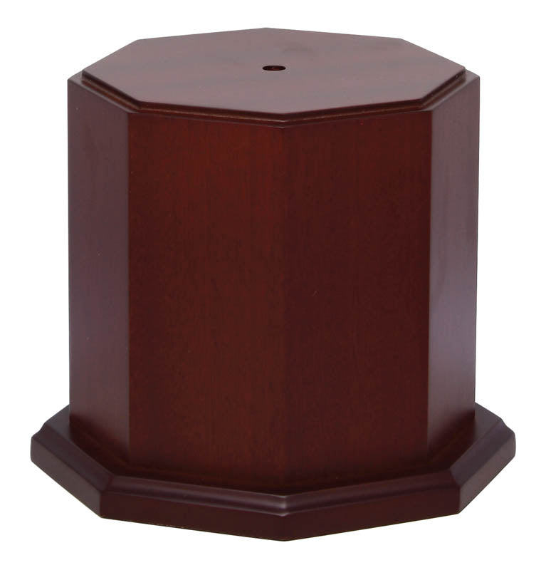 Base Hex Wood Matte Mahogany